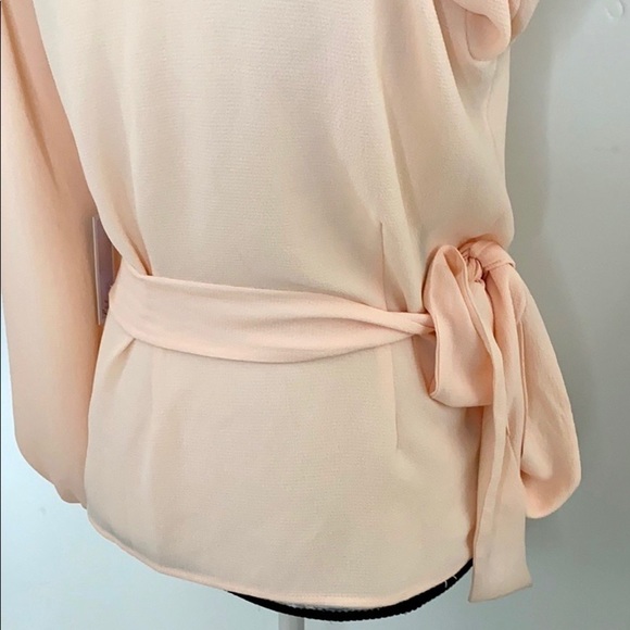 NWT Chelsea28 Wrap Top in Crepe Blush Sz S - Picture 3 of 12